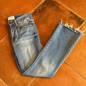 Frame Denim Women's Light Blue Cropped Jeans